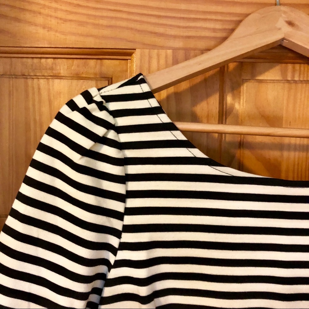 Stitch Fix B&W Fit and Flare Dress [Sz L]